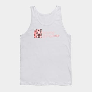 She's A PhotograpHER Instant Film Retro Camera Tank Top